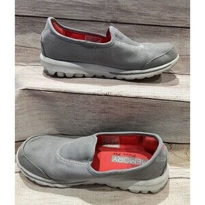 Skechers Gray Memory Foam Slip-on Women's Shoes Size 6